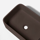 Cuba De Banheiro Concreto Apoio Retangular 42 Cm (tessa Expre