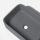 Cuba De Banheiro Concreto Apoio Retangular 42 Cm (tessa Grafi