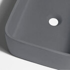 Cuba De Banheiro Concreto Apoio Retangular 42 Cm (tessa Grafi