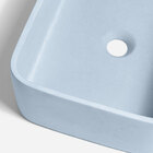 Cuba De Banheiro Concreto Apoio Retangular 42 Cm (tessa Ocean)