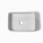 Cuba De Banheiro Concreto Apoio Retangular 42 Cm (tessa Off W