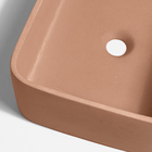 Cuba De Banheiro Concreto Apoio Retangular 42 Cm (tessa Pêsse