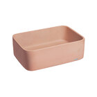 Cuba De Banheiro Concreto Apoio Retangular 42 Cm (tessa Rosé)