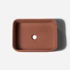 Cuba De Banheiro Concreto Apoio Retangular 42 Cm (tessa Salmã