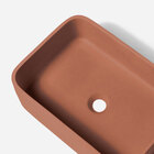 Cuba De Banheiro Concreto Apoio Retangular 42 Cm (tessa Salmã