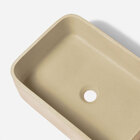 Cuba De Banheiro Concreto Apoio Retangular 42 Cm (tessa Vanil