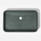 Cuba De Banheiro Concreto Apoio Retangular 55 Cm (allure Flor