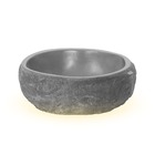 Cuba De Banheiro Concreto Apoio Rocha 37 Cm (kivi Grafite)