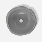 Cuba De Banheiro Concreto Apoio Rocha 37 Cm (kivi Grafite)