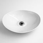 Cuba De Banheiro Lavabo Pia Apoio 35cm Branca Oval Redonda Br