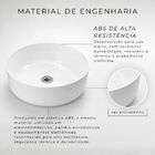 Cuba De Banheiro Lavabo Pia Apoio 35cm Branca Redonda Brilhan