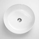 Cuba De Banheiro Lavabo Pia Apoio 35cm Branca Redonda Brilhan