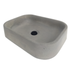 Cuba De Banheiro Lavabo Pia De Sobrepor Retangular Acabamento