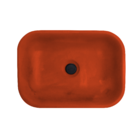 Cuba De Banheiro Lavabo Pia De Sobrepor Retangular Acabamento