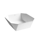 Cuba De Banheiro Louça Apoio Quadrada 36 Cm (nimes Branca)