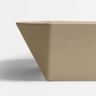 Cuba De Banheiro Louça Apoio Quadrada 36 Cm (nimes Mocha)