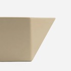 Cuba De Banheiro Louça Apoio Quadrada 36 Cm (nimes Mocha)