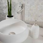 Cuba De Banheiro Louça Apoio Redonda 35 Cm (molise Branca Fos