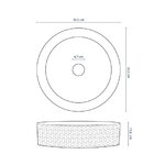 Cuba De Banheiro Louça Apoio Redonda 36 Cm Porto Metálica Ros