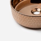 Cuba De Banheiro Louça Apoio Redonda 36 Cm Porto Metálica Ros