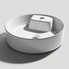 Cuba De Banheiro Louça Apoio Redonda 41 Cm (parma Branca)