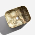 Cuba De Banheiro Louça Apoio Retangular 40 Cm Maia Mármore Ôn