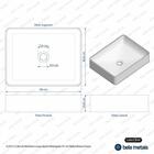 Cuba De Banheiro Louça Apoio Retangular 48 Cm (pádua Branca)