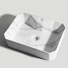 Cuba De Banheiro Louça Apoio Retangular 49 Cm (módena Mármore