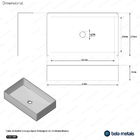 Cuba De Banheiro Louça Apoio Retangular 60 Cm (moura Branca)