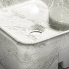 Cuba De Banheiro Louça Semi Encaixe 48 Cm (sicília Mármore Gr