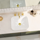 Cuba De Banheiro Louça Sobrepor Retangular 43 Cm (foggia Bran