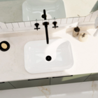 Cuba De Banheiro Louça Sobrepor Retangular 53 Cm (cannes Bran