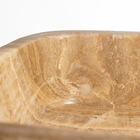 Cuba De Banheiro Mármore Ônix Polido Apoio Retangular 55 Cm (