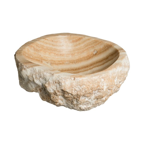 Cuba De Banheiro Mármore Ônix Vanilla Rústica Apoio Até 45 Cm