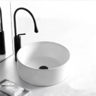 Cuba De Cerâmica Banheiro Sobrepor Deend Redonda 41x41cm