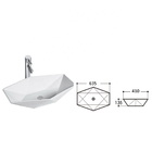 Cuba De Cerâmica Para Banheiro/Lavabo/Pia 63x41x13 Cm