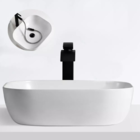 Cuba De Cerâmica Para Banheiro Sobrepor Deend Oval 46x33cm