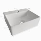 Cuba De Cerâmica Retangular 29,5cmx34cm Pia Banheiro Lavabo E