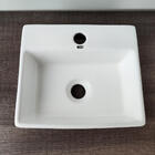 Cuba De Cerâmica Retangular 29,5cmx34cm Pia Banheiro Lavabo E