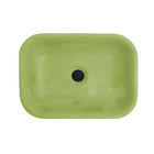 Cuba De Concreto - Banheiro Lavabo Pia De Sobrepor Retangular