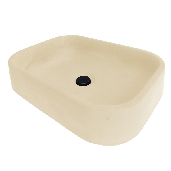 Cuba De Concreto - Banheiro Lavabo Pia De Sobrepor Retangular