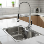 Cuba De Cozinha 50x40cm Aço Inox Escovado E Torneira Gourmet