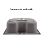 Cuba De Cozinha 50x40cm Inox 304 Com Torneira Gourmet Black