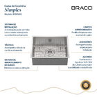 Cuba De Cozinha 54 Cm