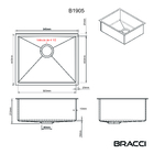 Cuba De Cozinha 54 Cm