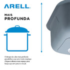 Cuba De Cozinha De Aço Inox 1mm Escovado C202 82x47x22,9 Cm