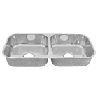 Cuba de Cozinha Dupla 17x34x82 Aço Inox  Mekal