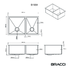 Cuba De Cozinha Dupla 84 Cm