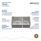 Cuba De Cozinha Dupla 84 Cm