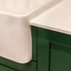 Cuba De Cozinha Em Louça 61x25,4cm Lucca Bela Metais Branca